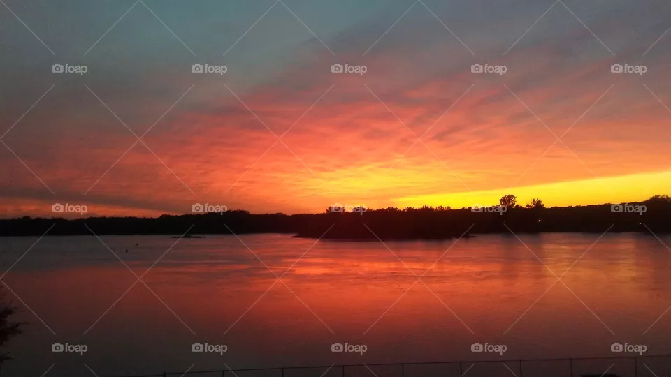 Red sky