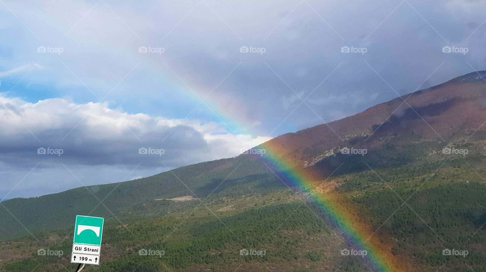 Italy, Abruzzo, Rainbow!