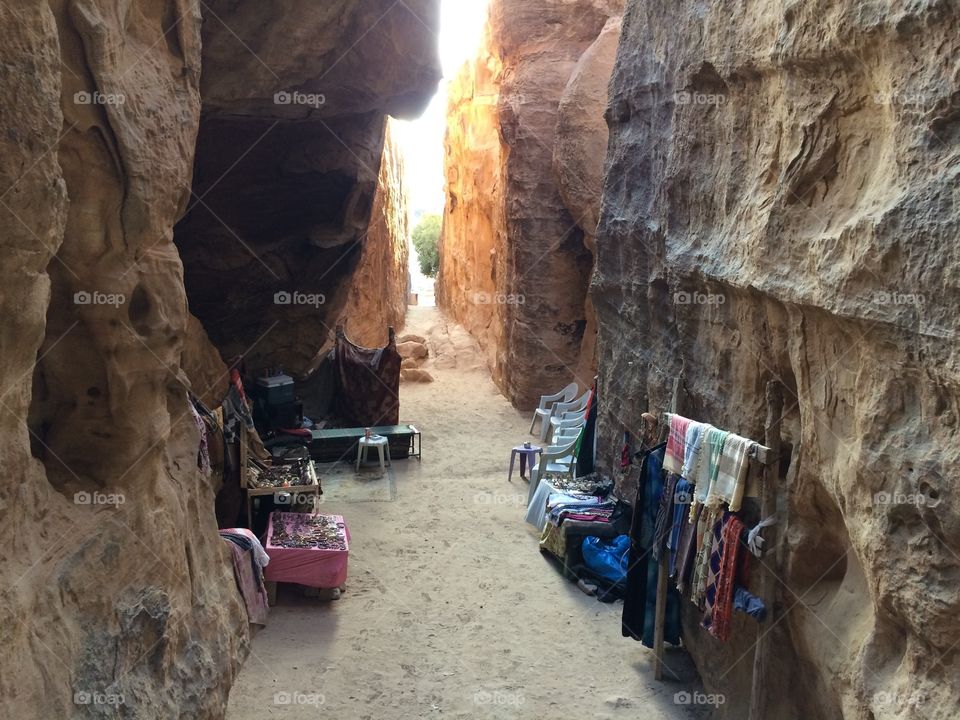In between the canyons of 'Little Petra'