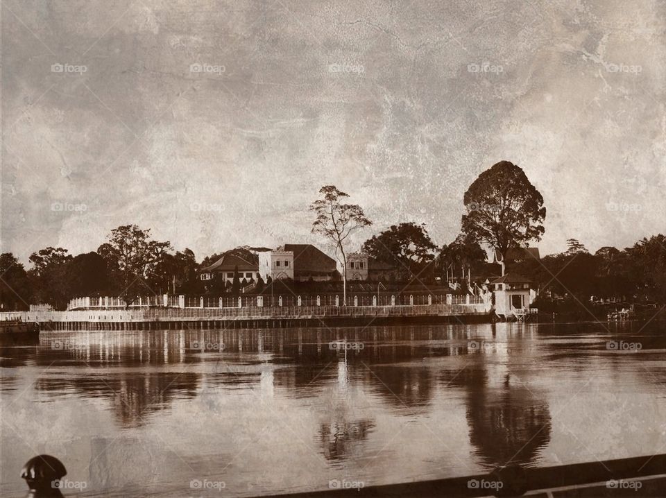 An old fortress in Sarawak River
