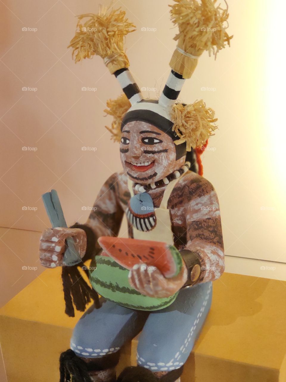 Wooden figure North American Indians