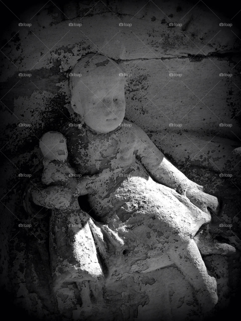 child creepy denver head stone by ezdrossi