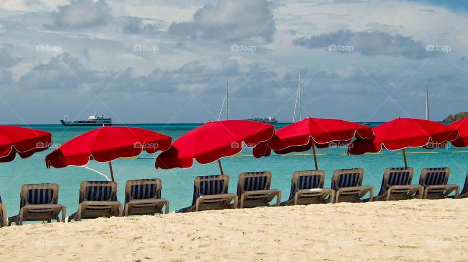 Umbrellas on the beach