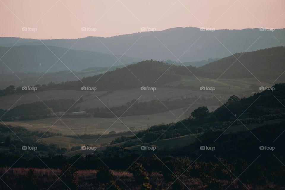 Sunrise and landscape 