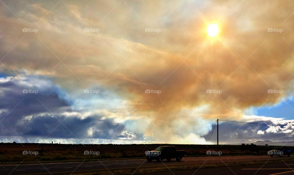 Sugar cane burning. Sugar cane burning