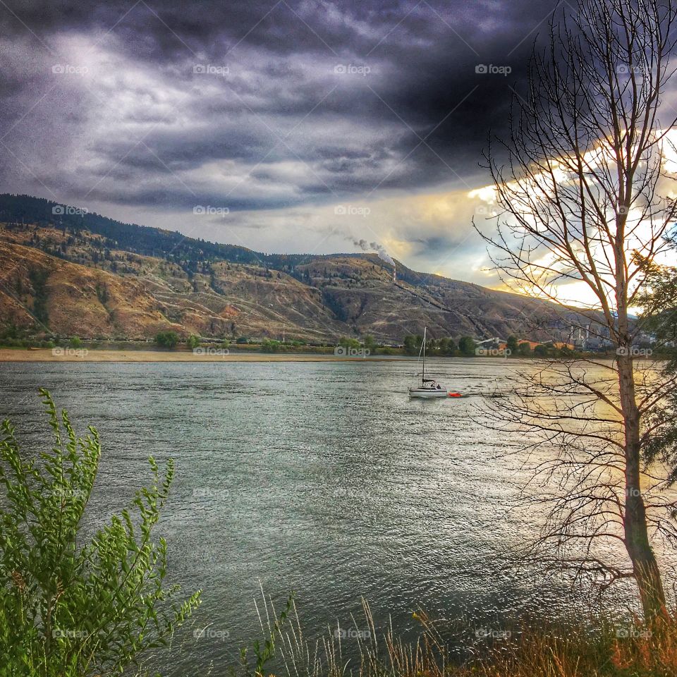 Stormy day on the river! 