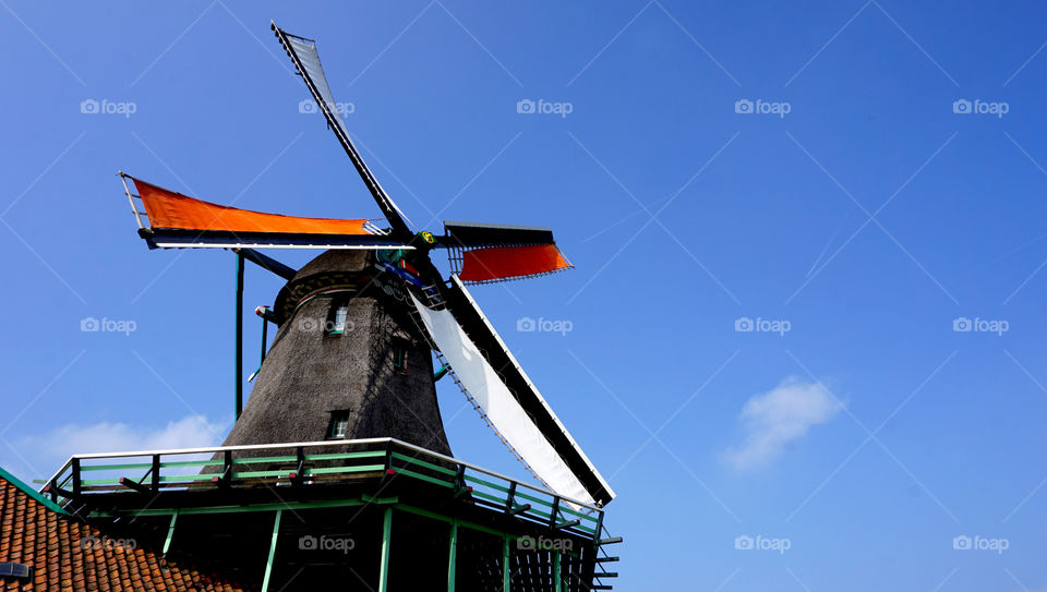 windmills and blue sky background. windmills and blue sky background