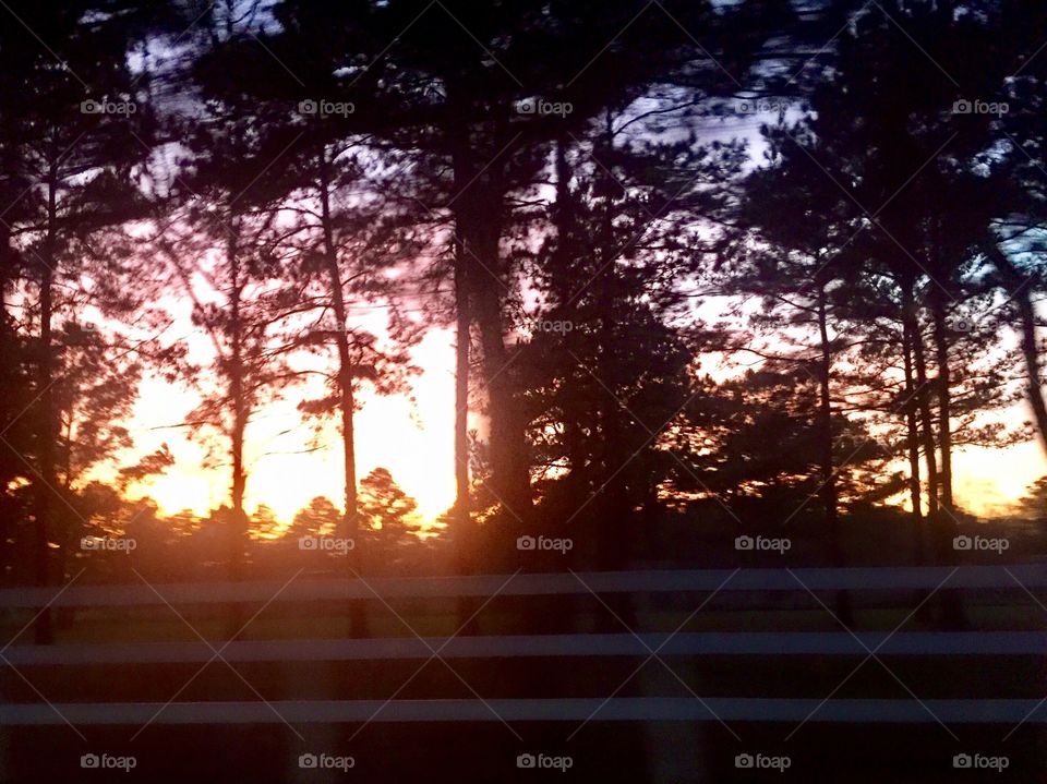 Sun breaking through 