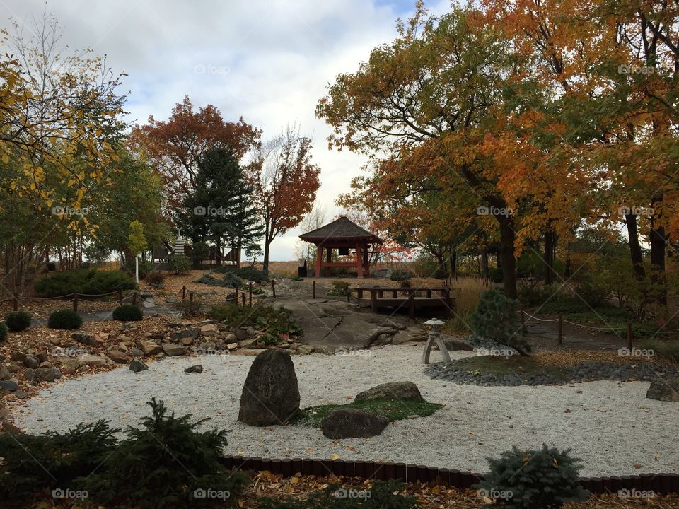 Japanese peace garden in Duluth Minnesota 