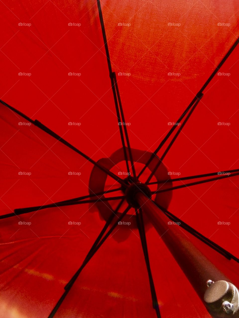 Lunch under the red umbrella 