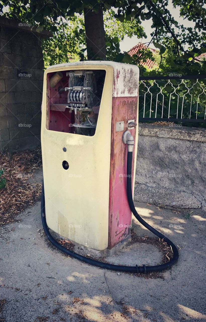 Old Rusty Fuel dispenser 
