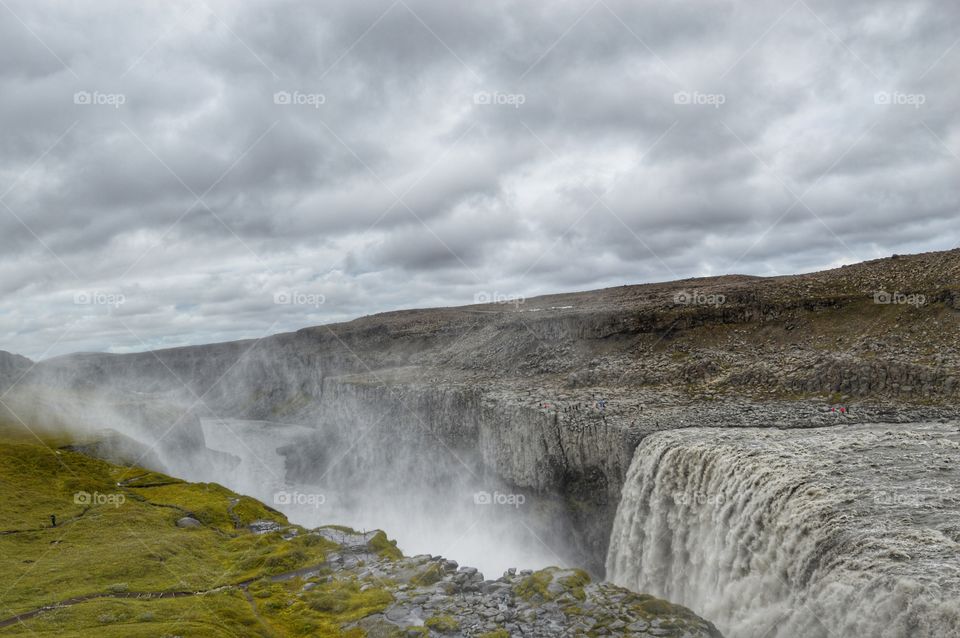 The most powerful Waterfall in Europe. Dettifoss, Iceland