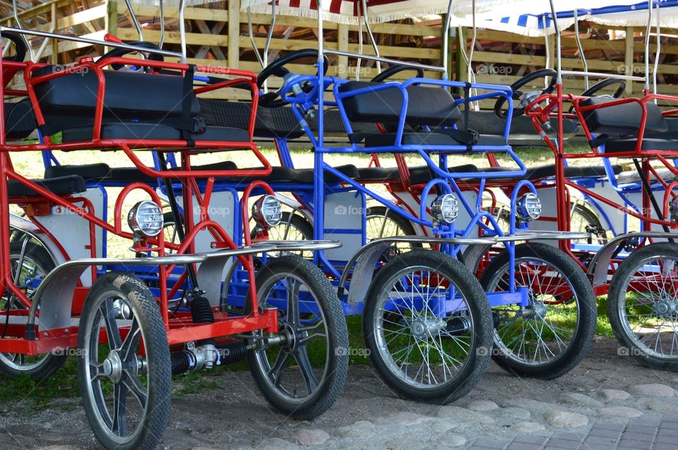 Many bikes for tourists