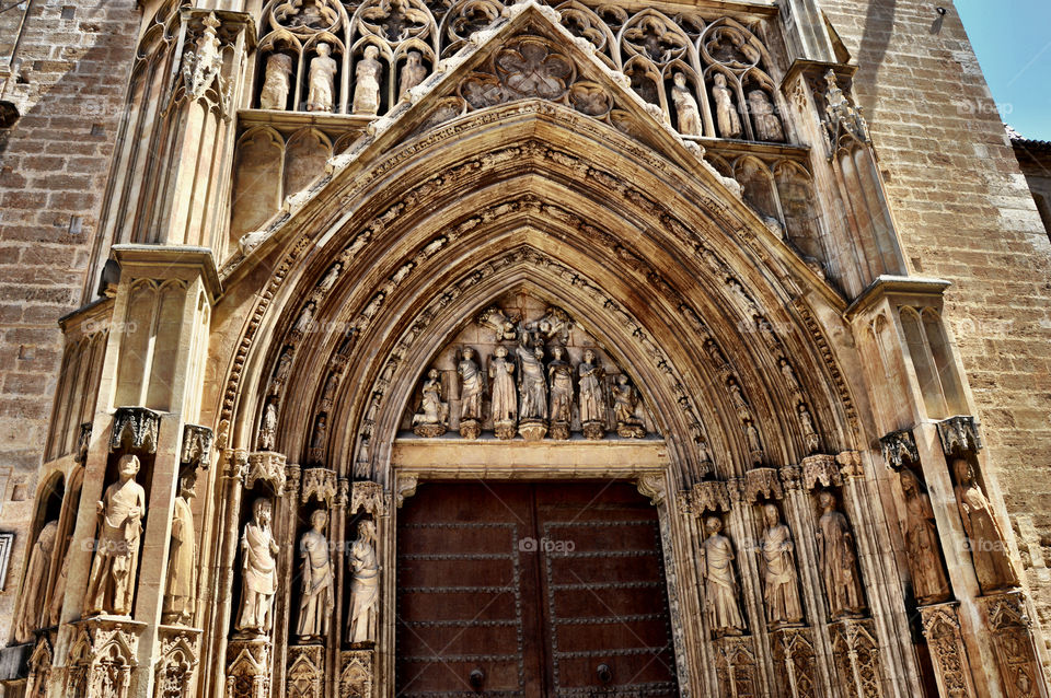 Puerta de los Apóstoles, Catedral de Valencia. Puerta de los Apóstoles, Catedral de Valencia (Valencia - Spain)