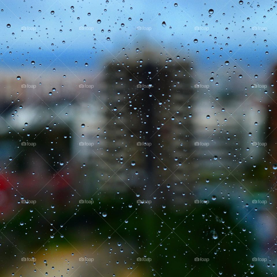 Rain in the window