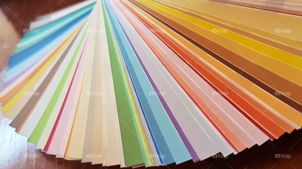 colorful paint swatch