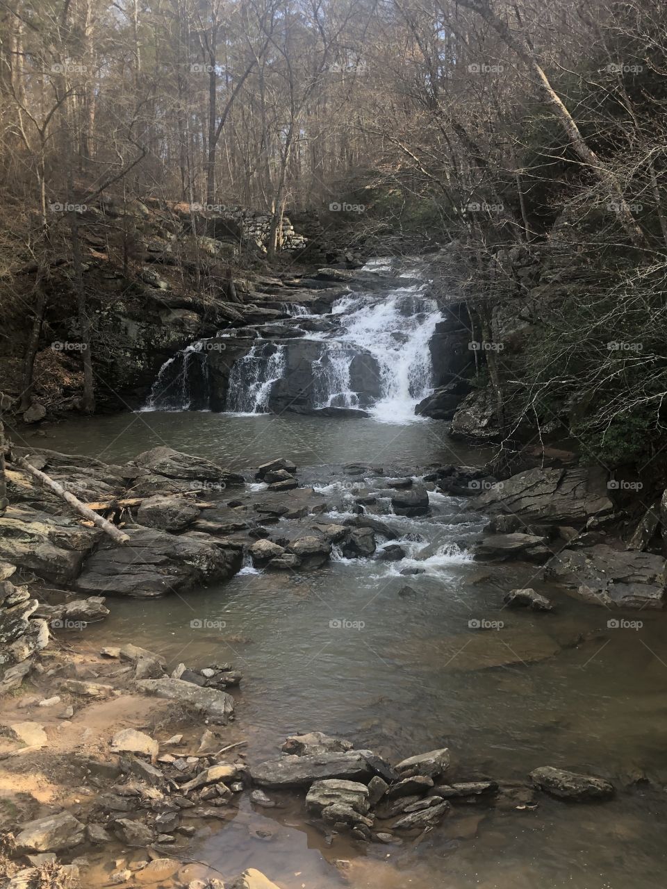 A stream and small waterfall in Georgia. 
