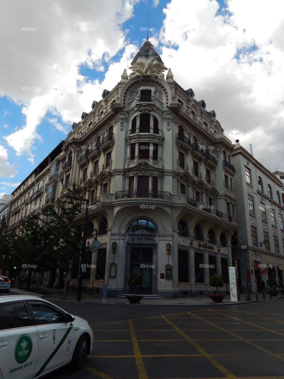 Walking around the streets of Granada, Spain