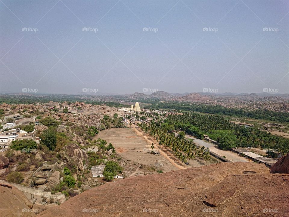 Virupaksha temple view from matanga hill