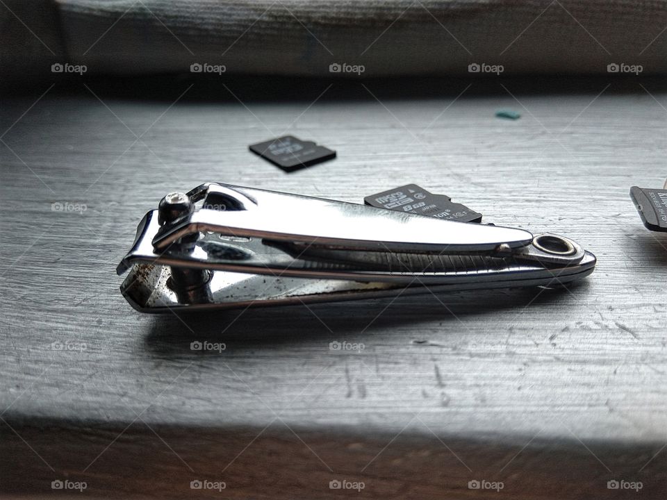 shiny nail clippers