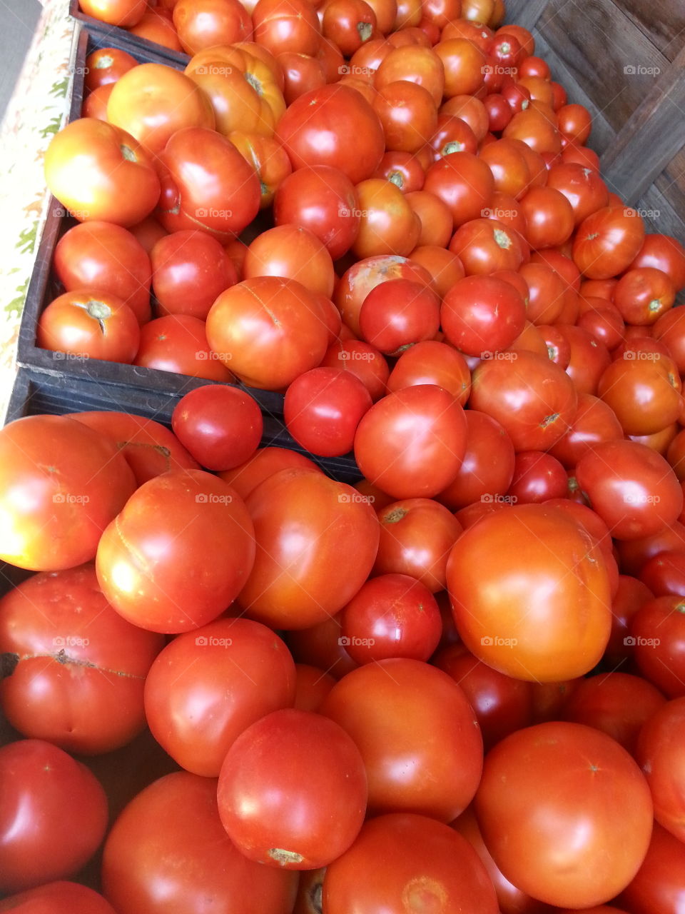 tomatoes. market