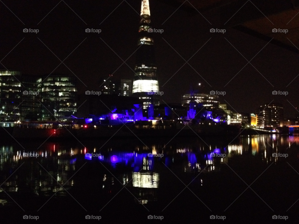 london thames night time by bobby808d