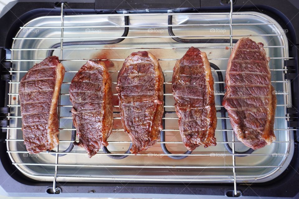 Barbecue at home in Brazil. Picanha is a cut of beef first made popular in Brazil, and later adopted in Portugal.
In the United States, the cut is little known and often named top sirloin cap, rump cover, rump cap, or culotte.