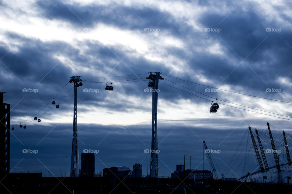 London storm clouds