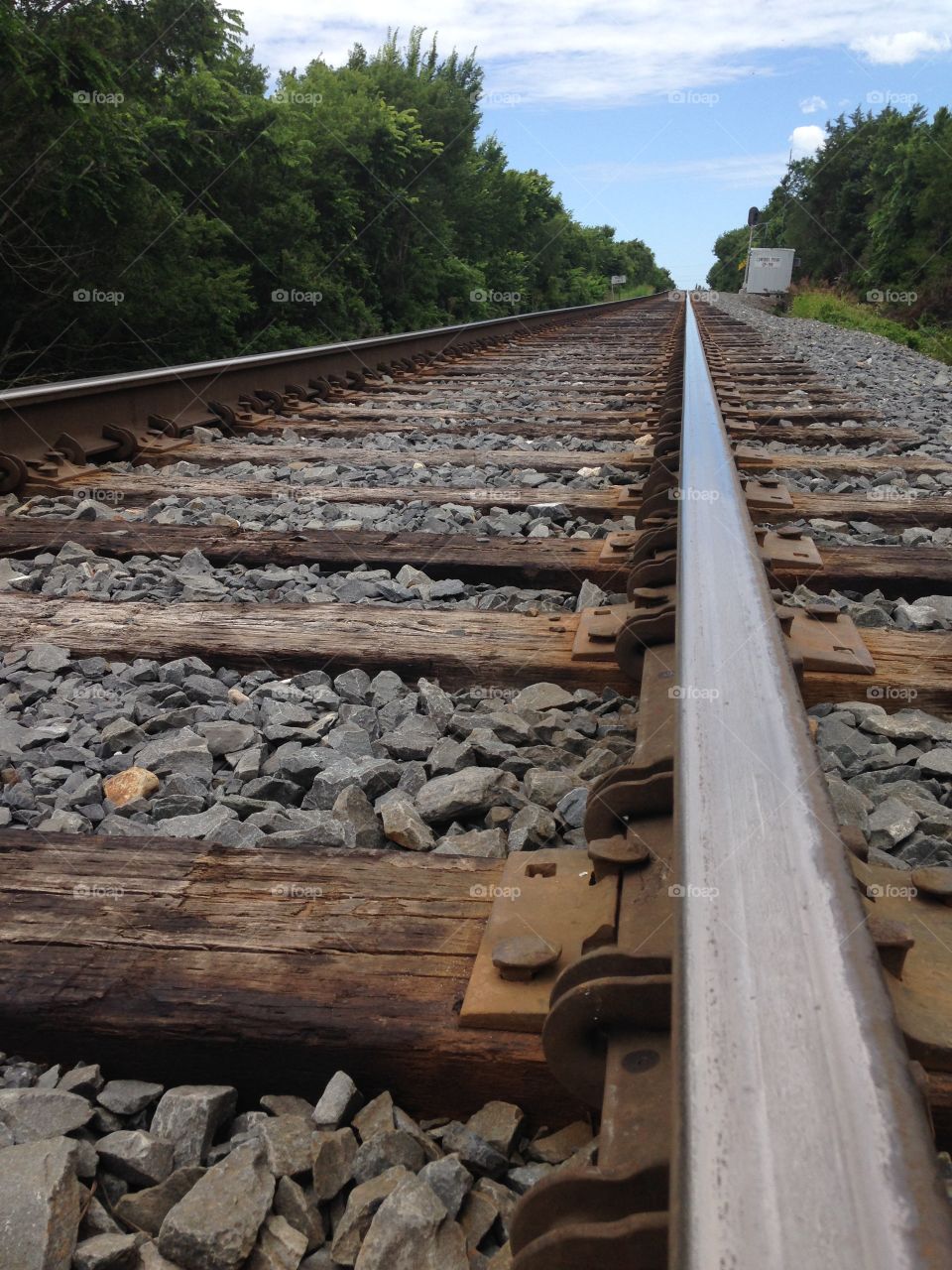 Dream of going places. Railroad tracks 