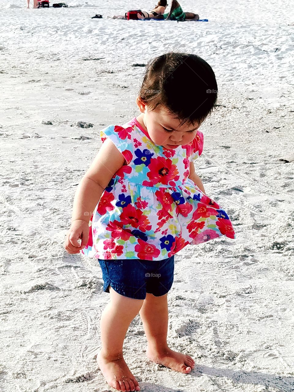 Child Walking on Sand