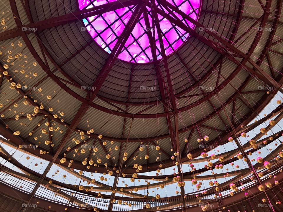 Architecture pink skylight 