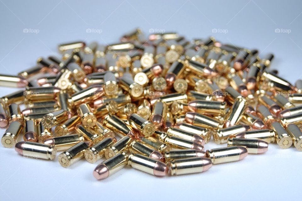 Ammo pile. These make great decoration on a coffee table