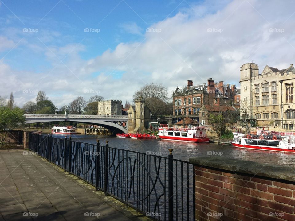 Sunny day in York. Snap from a family trip to York