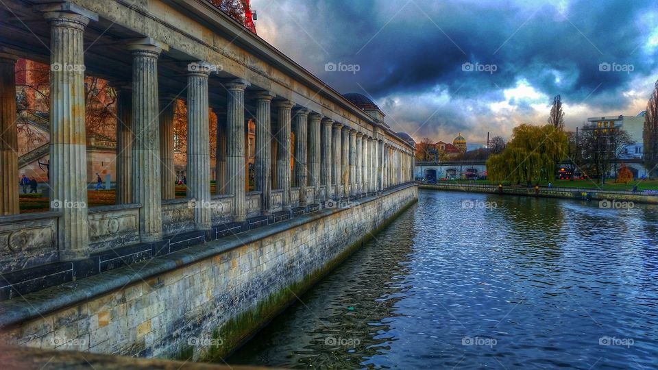 Old National Gallery Pillars. Berlin