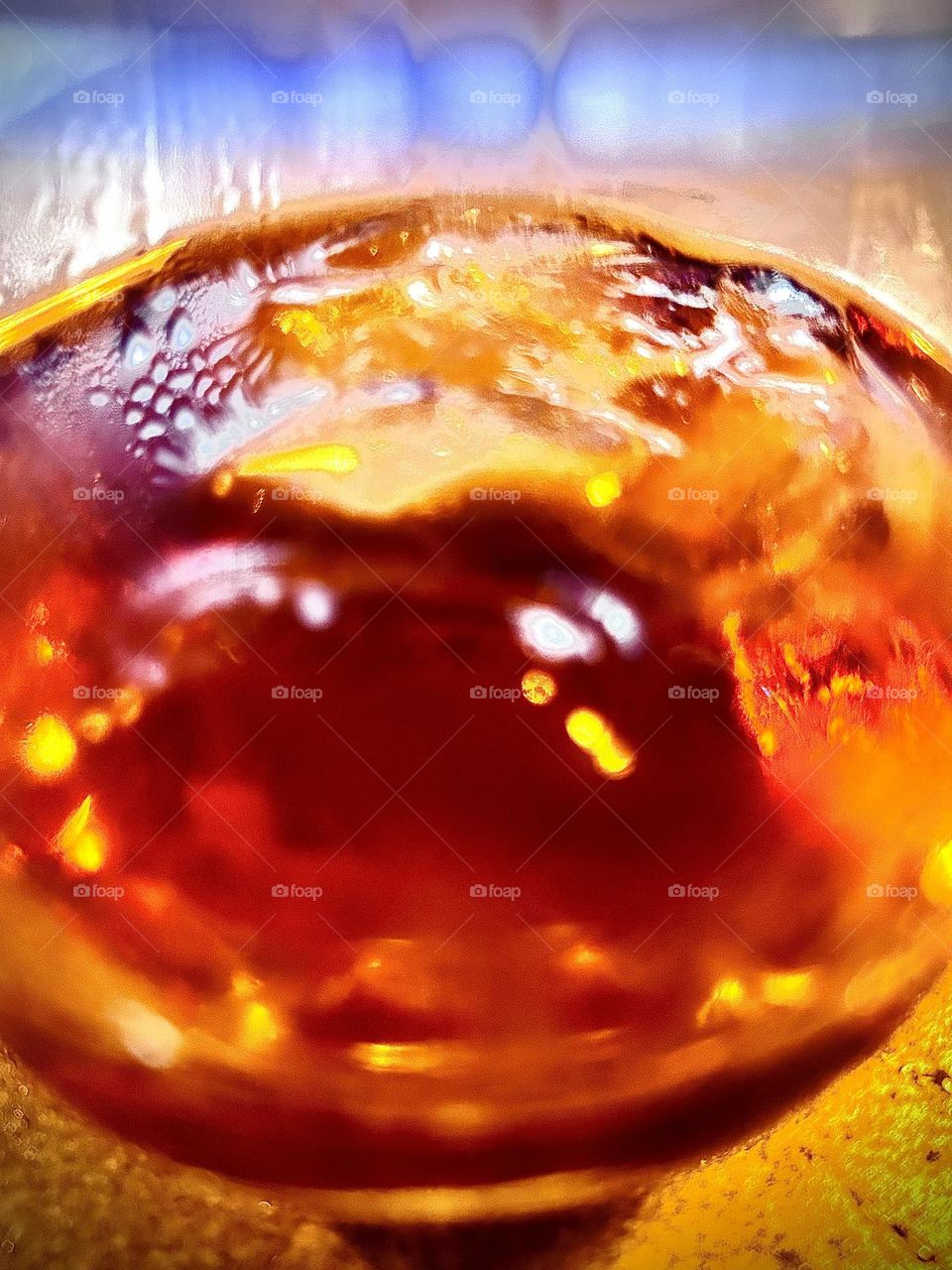 Abstract photo whiskey and coke