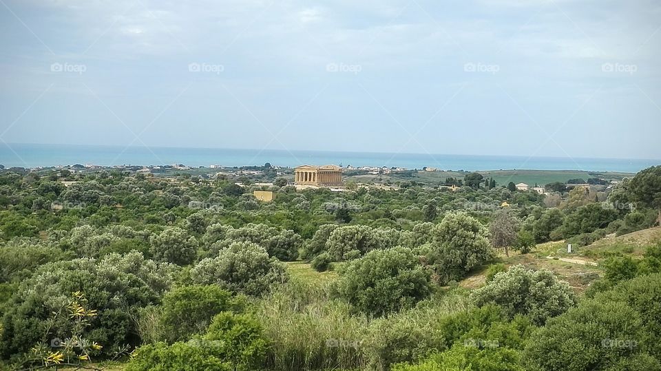 panorama con Tempio di Giove