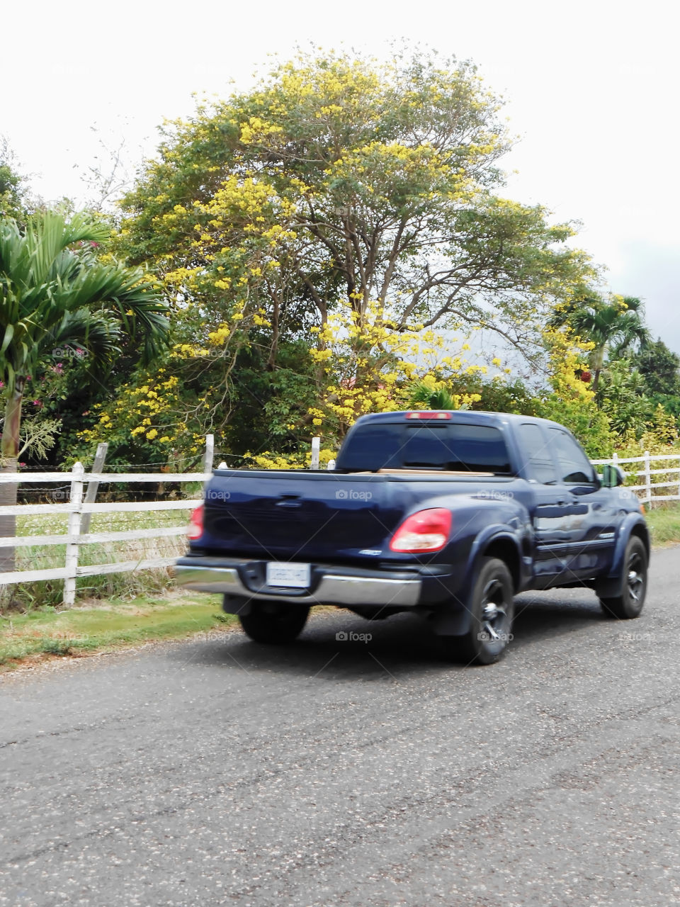 Passing Pickup Truck