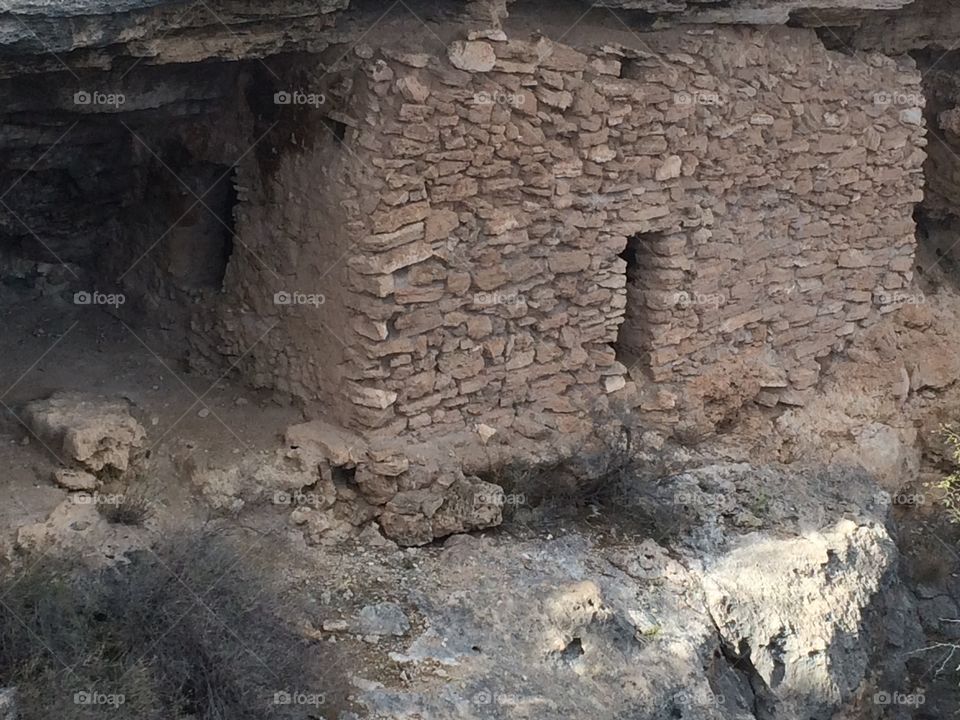 Ancient Native American dwelling. Arizona 