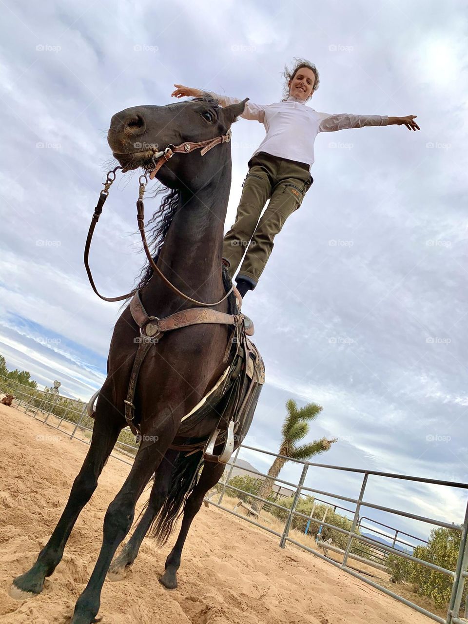 I’m on a horse!