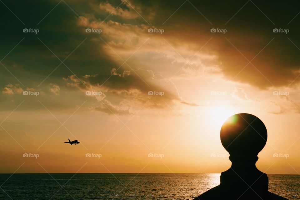 Sunset, Sun, Dawn, Beach, Water