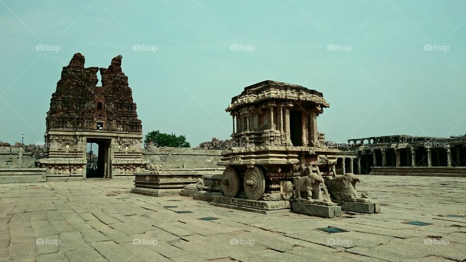 Architectural Photography - Stone chariot - Hampi