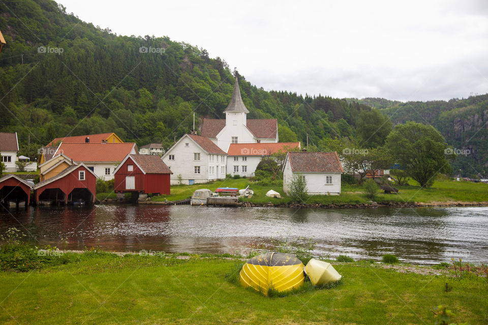 Norwegian village. 
