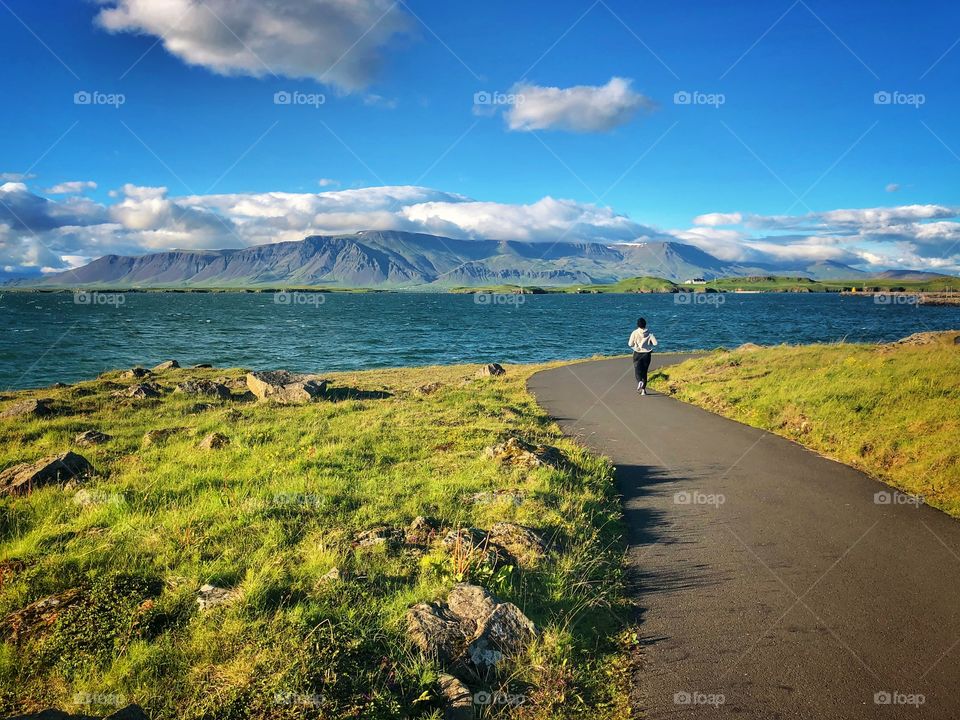 Out for a walk or jog it was a perfect day to get out and about.   The great thing about Iceland especially around Reykjavík are the multiple ways to experience the city.
