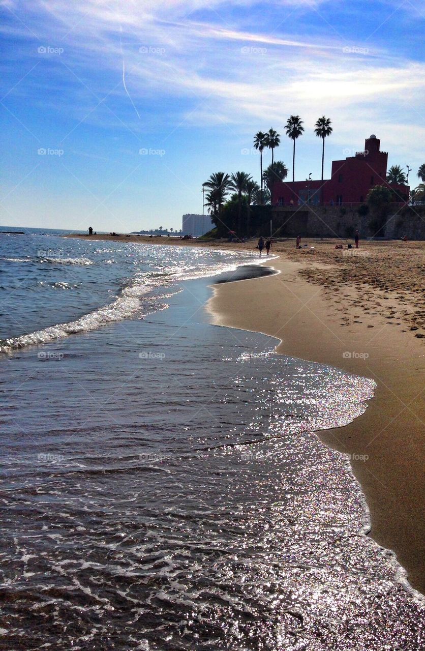 Beach scene