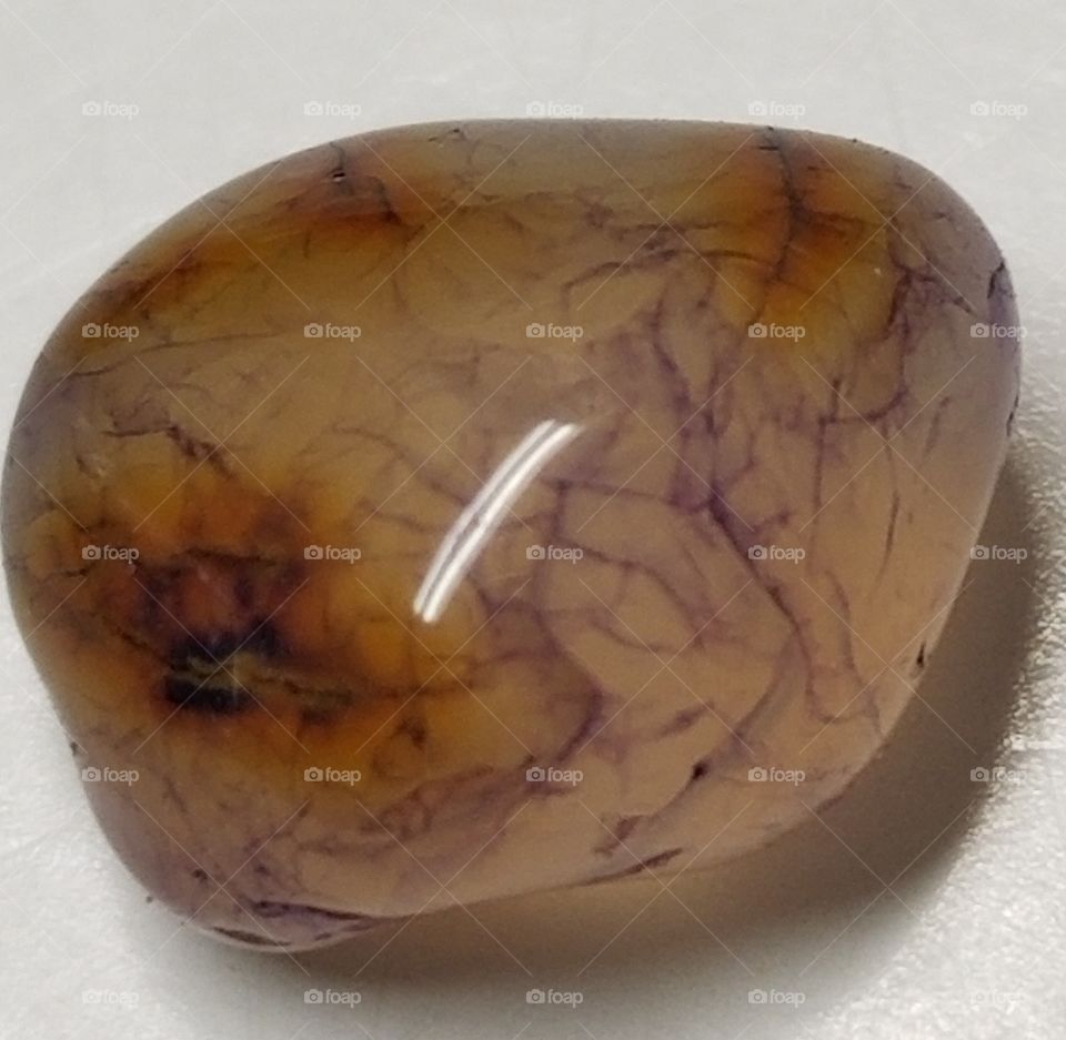 Tumbled Holley Blue Vein Agate