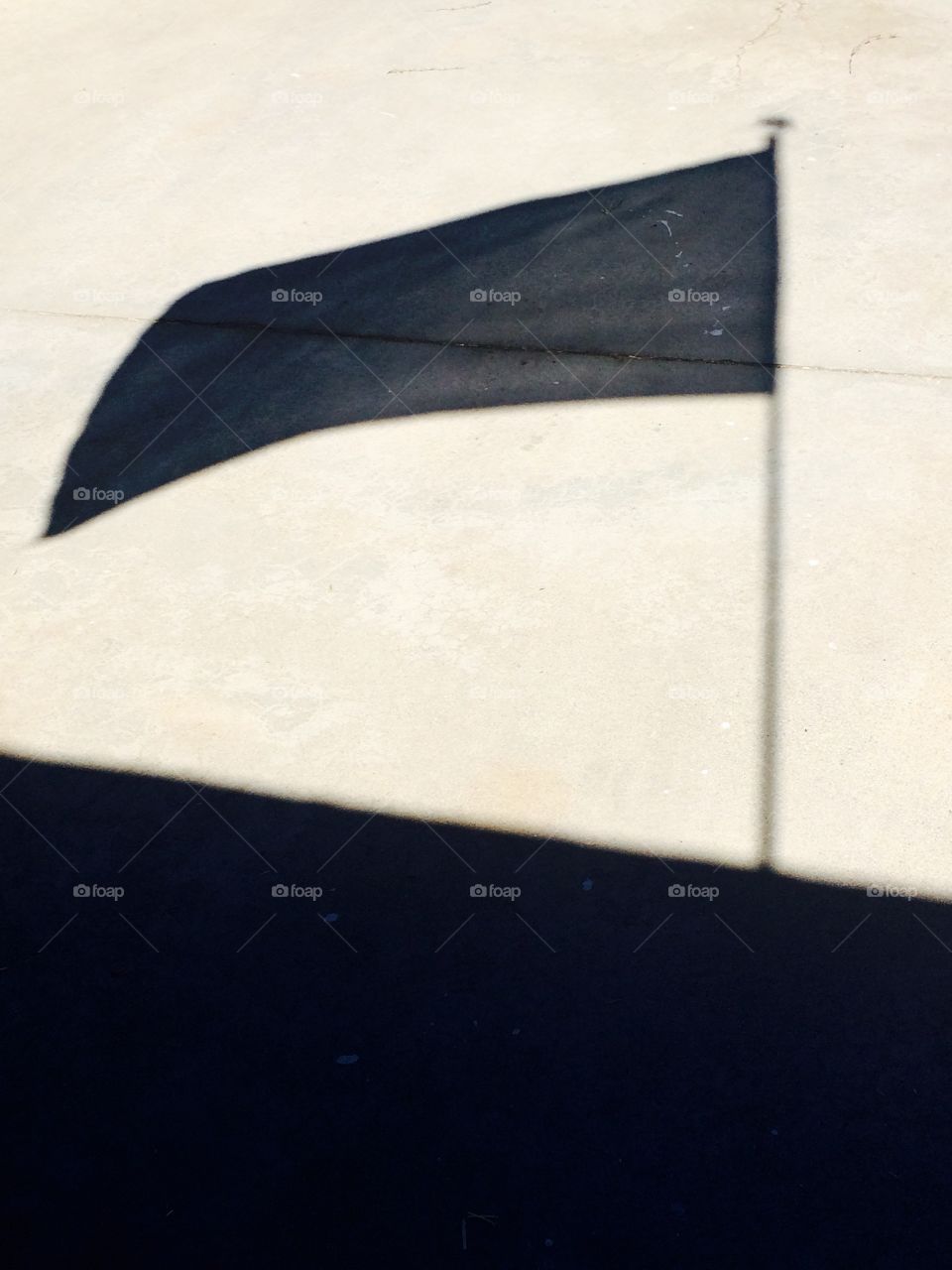 Shadow of a flag