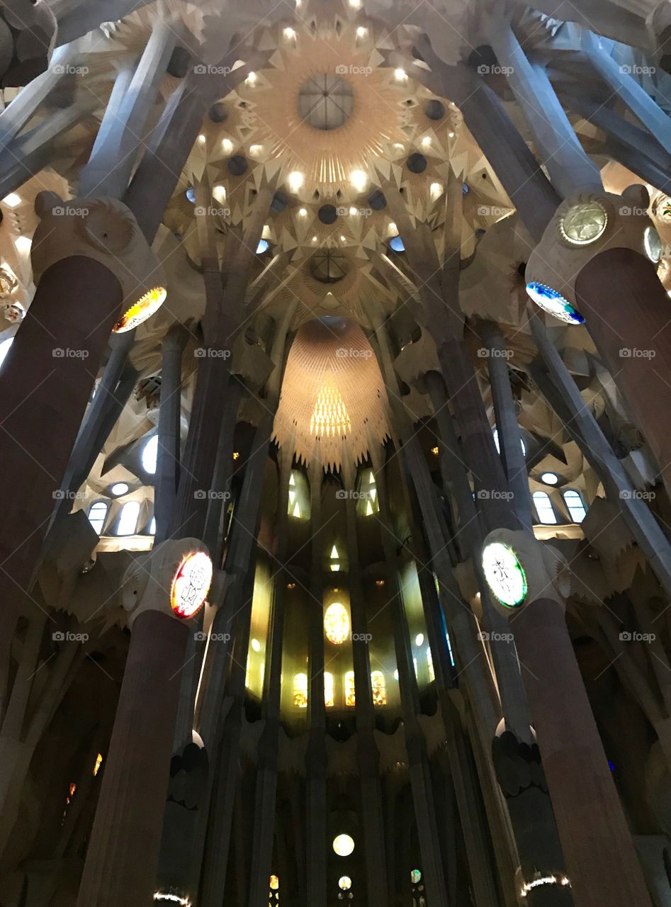 Sagrada Familia, Barcelona Spain, Antoni Gaudi 