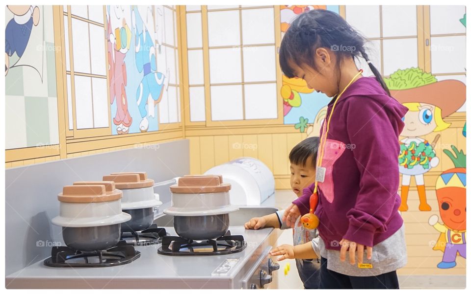 Indoors, Child, Cooking, Room, Facial Expression