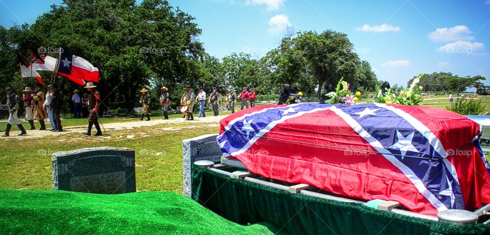 sons of the confederacy funeral. passed by this confederate funeral so I stopped in to take pix
