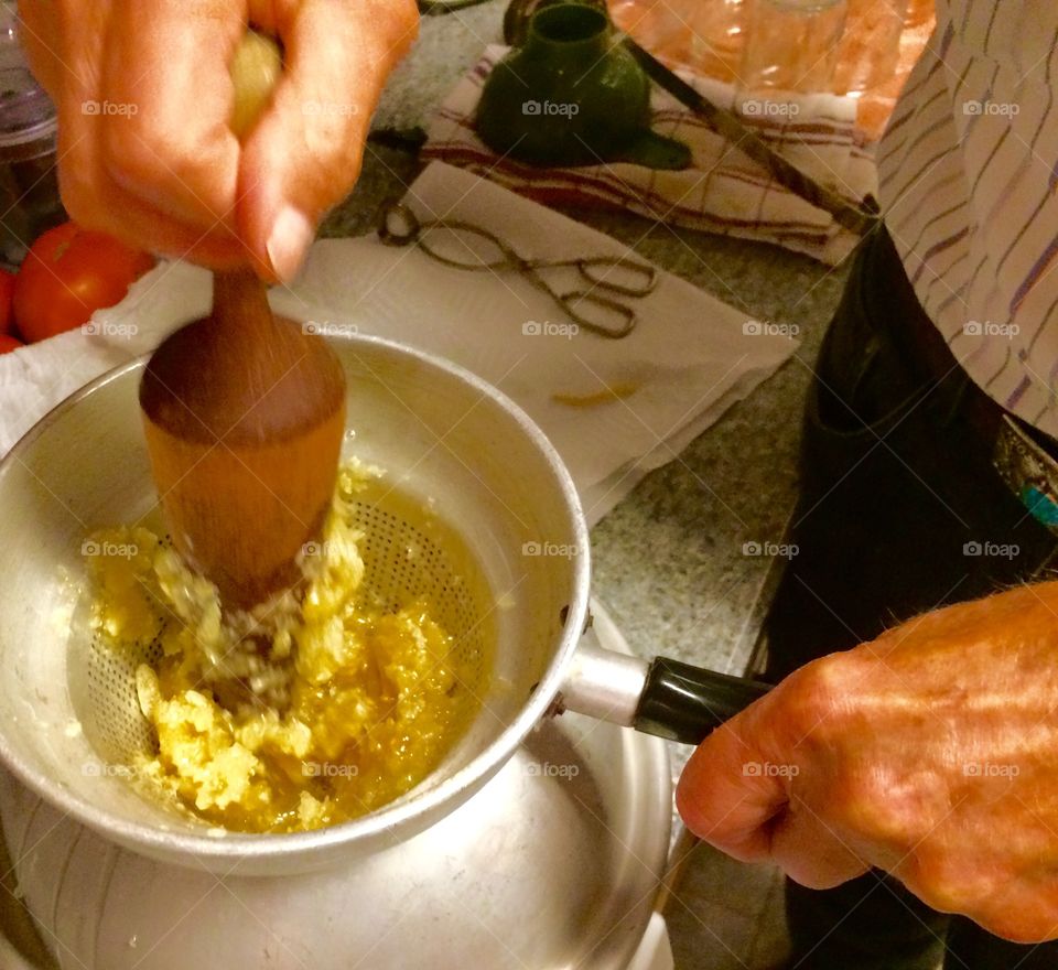 Beekeeper's Hands At Work